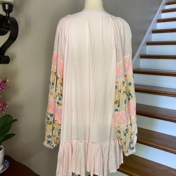 NWOT Free People Pink Mix It Up Tunic Dress small - Picture 8 of 8